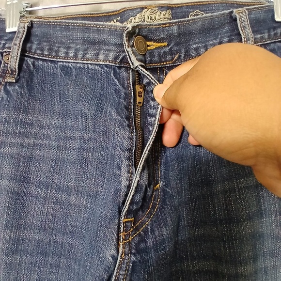 Old Navy Men Jeans Size 42x32 Boot Cut Western Cowboy Rodeo Workwear Denim - Picture 4 of 13